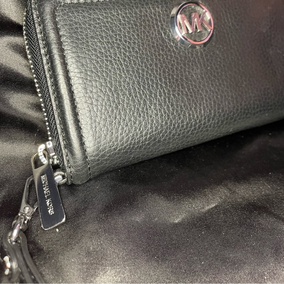 Michael Kors black wristlet wallet. Used. - Picture 4 of 5